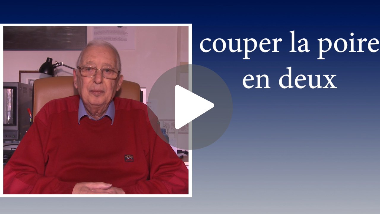 Couper la poire en deux